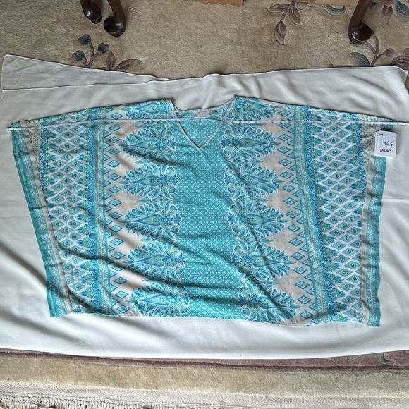 Belle by Kim Gravel Flowy V-Neck Poncho - Large - Picture 10 of 11